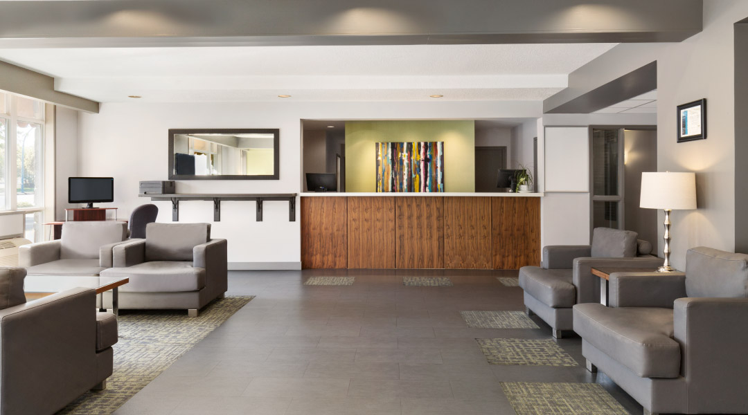 Lobby at the Days Inn at Wyndham Sidney Lobby at the Days Inn at Wyndham Sidney