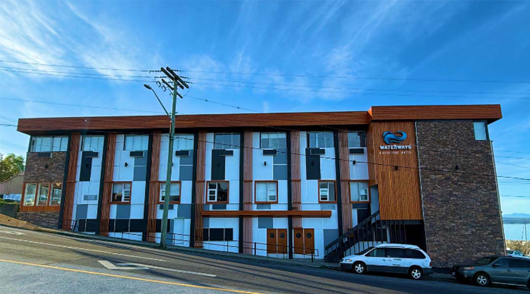Exterior of Waterways, A Boutique Hotel in Powell River, BC