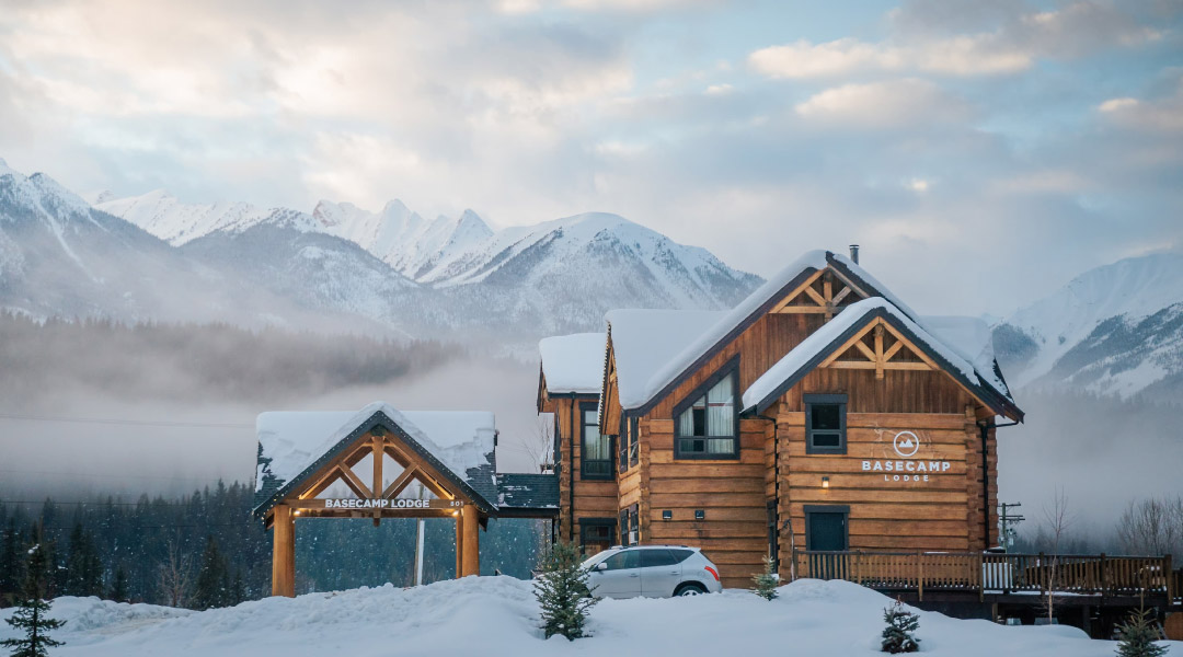 Exterior of the Lodge during the Winter season Exterior of the Lodge during the Winter season
