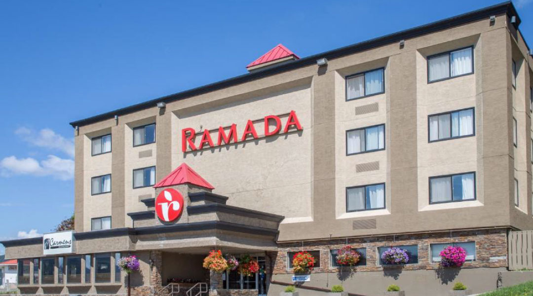 Front entrance of Ramada Hotel in Williams Lake BC Front entrance of Ramada Hotel in Williams Lake BC