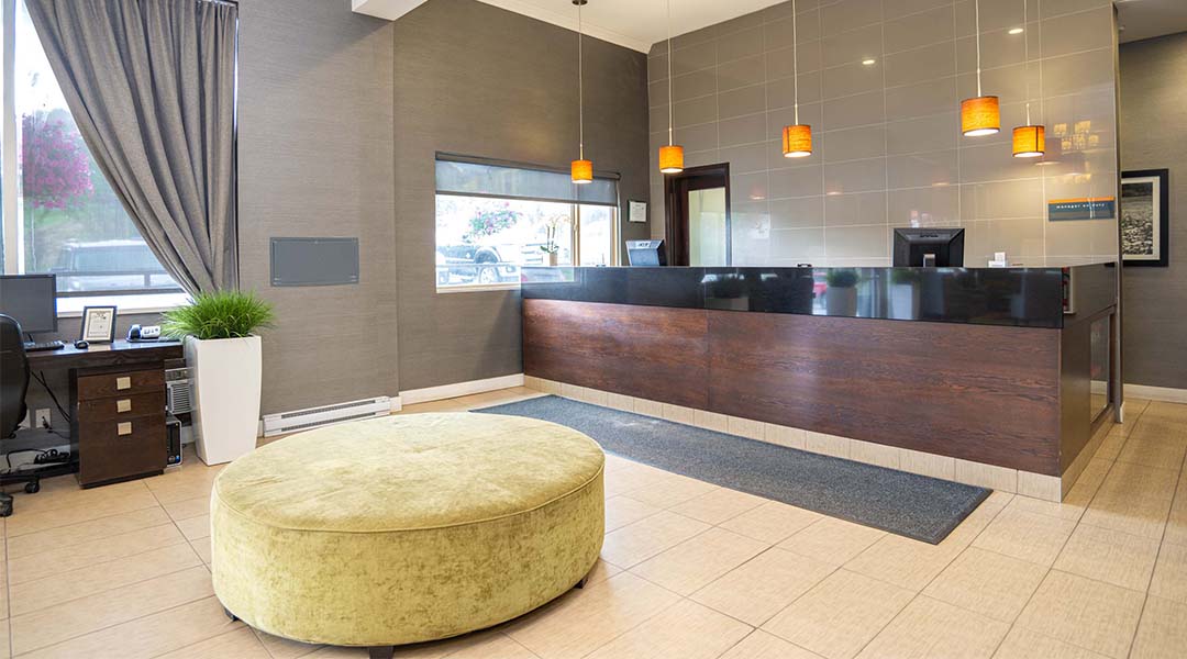 The lobby of the Sandman Hotel and Suites Williams Lake The lobby of the Sandman Hotel and Suites Williams Lake