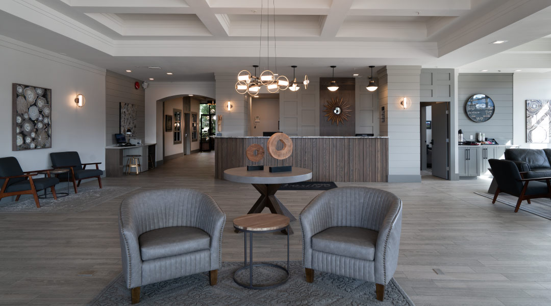 Renovated lobby at Prestige Vernon Renovated lobby at Prestige Vernon