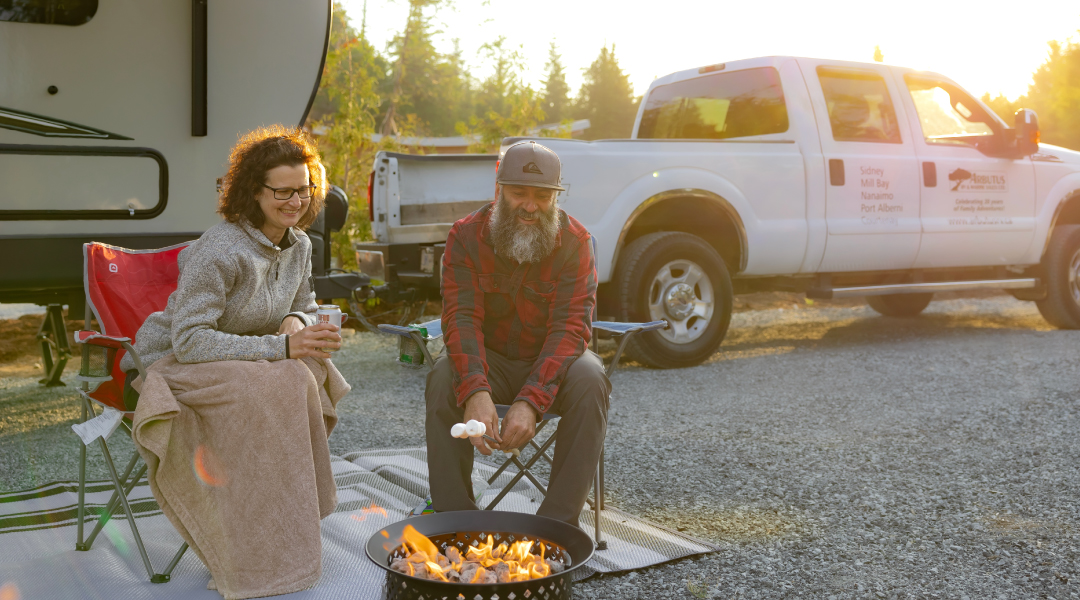 Campfire at Tsawaak RV Resort and Campground