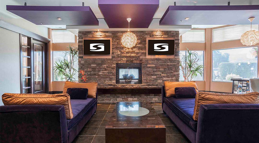 The lobby at the Sandman Hotel Penticton The lobby at the Sandman Hotel Penticton