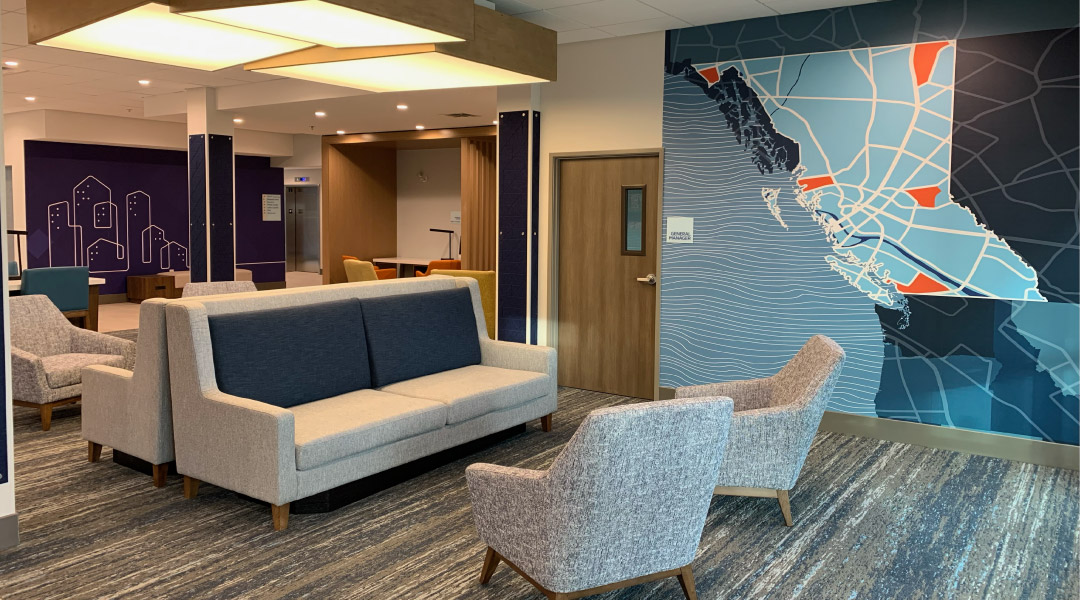 Lobby at the Holiday Inn Express Suites Courtenay