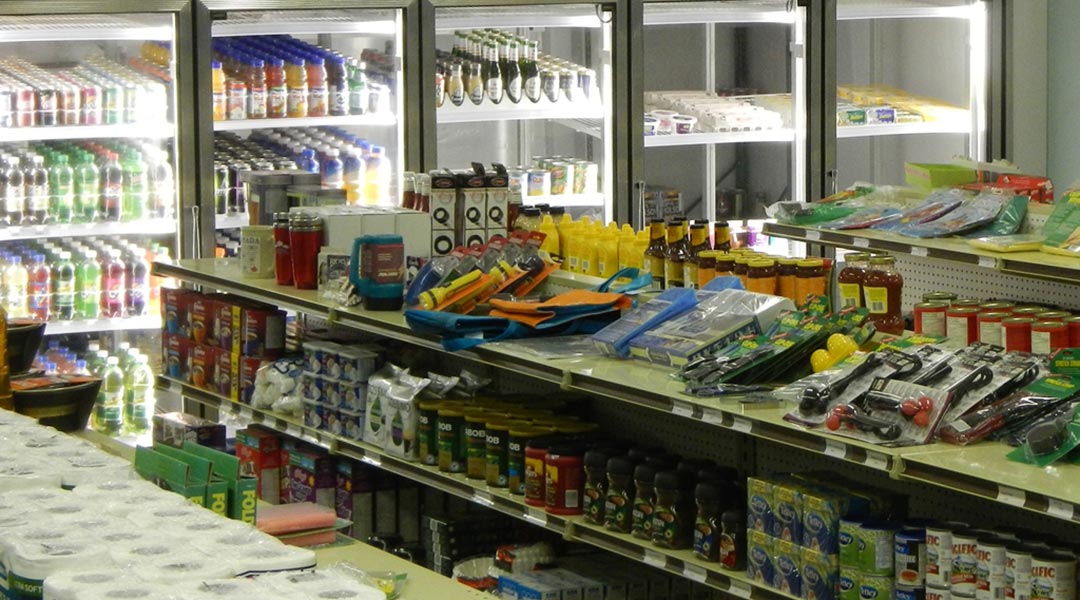 The store inside the Burnaby Cariboo RV Park and Campground in Metro Vancouver The store inside the Burnaby Cariboo RV Park and Campground in Metro Vancouver