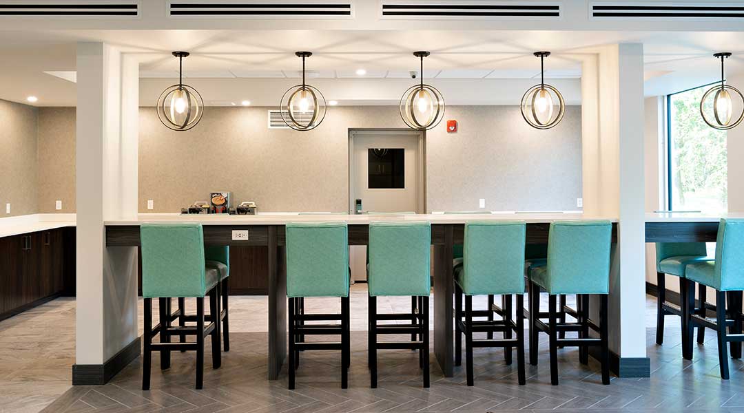 Bar stools in the breakfast area at the Coast Oliver Hotel in Thompson Okanagan Bar stools in the breakfast area at the Coast Oliver Hotel in Thompson Okanagan