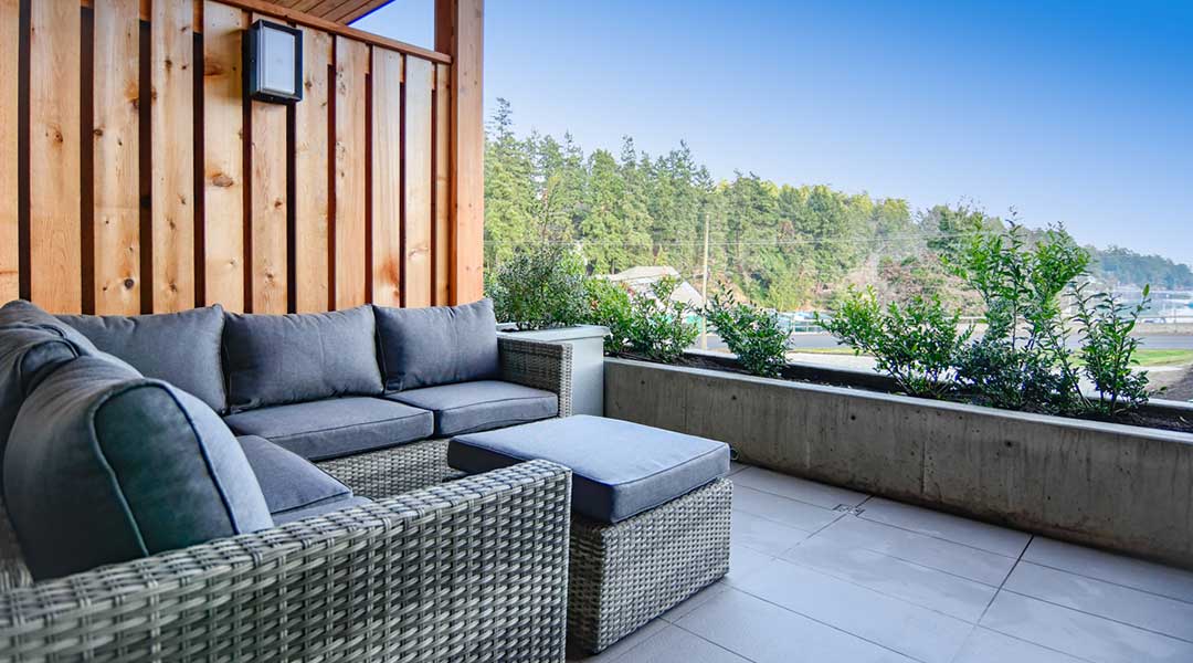 The view from the rooftop of the Harbour House Hotel on Salt Spring Island The view from the rooftop of the Harbour House Hotel on Salt Spring Island