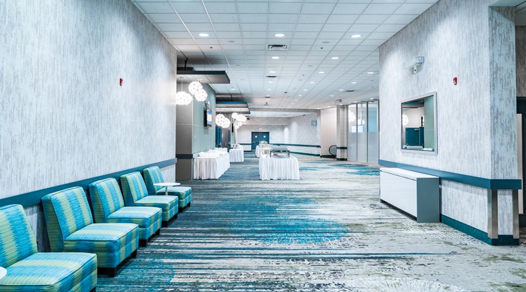 The lobby and seating area of the Coast Langley City Hotel and Convention Centre in BC The lobby and seating area of the Coast Langley City Hotel and Convention Centre in BC