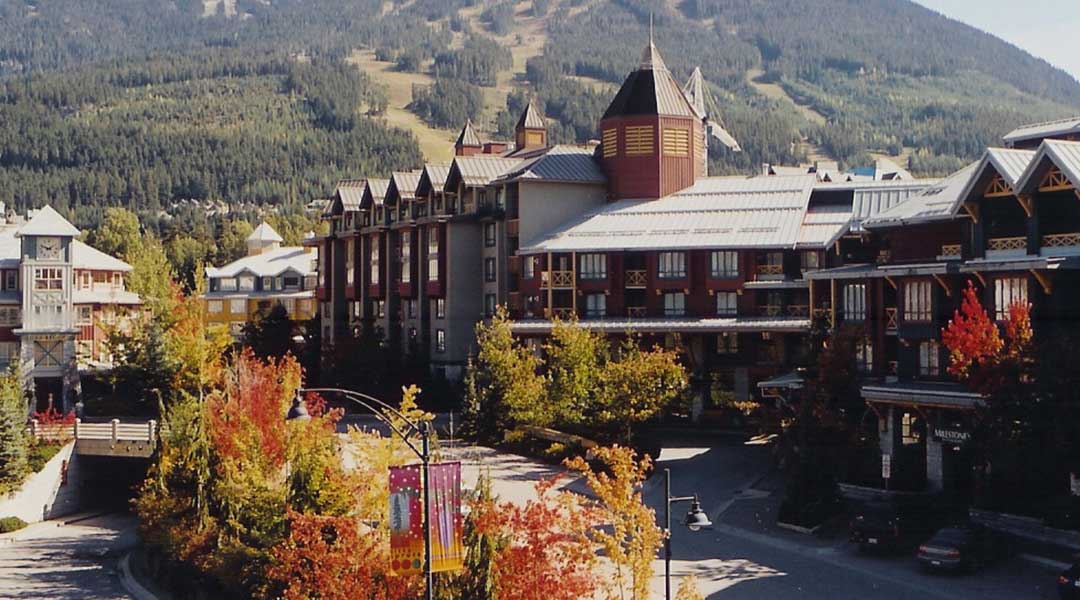The exterior building of the Delta Hotels by Marriott Whistler Village Suites The exterior building of the Delta Hotels by Marriott Whistler Village Suites