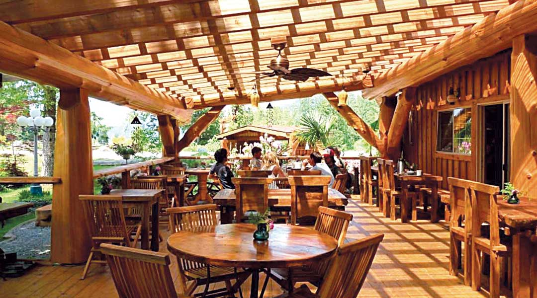 La Trattoria Italiana restaurant on site at Ruby Lake Resort in Madeira Park on the Sunshine Coast La Trattoria Italiana restaurant on site at Ruby Lake Resort in Madeira Park on the Sunshine Coast