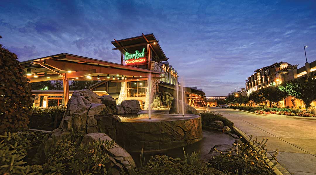 Courtyard and entrance to the River Rock Casino Resort in Richmond Courtyard and entrance to the River Rock Casino Resort in Richmond